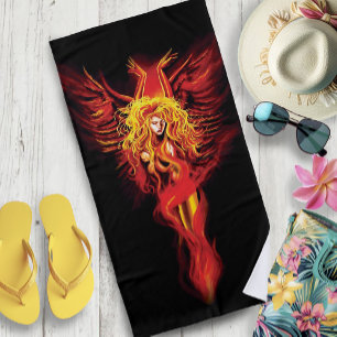 Phoenix Woman Beach Towel