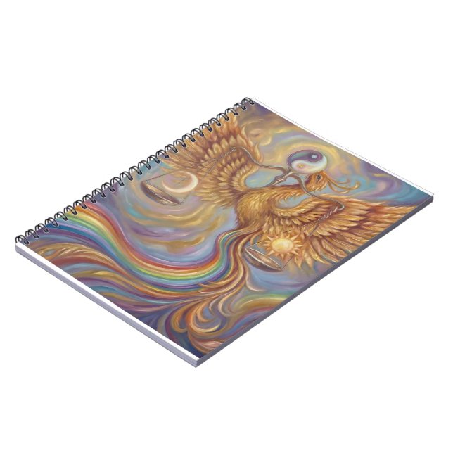 Phoenix Yin Yang Balance Notebook (Left Side)