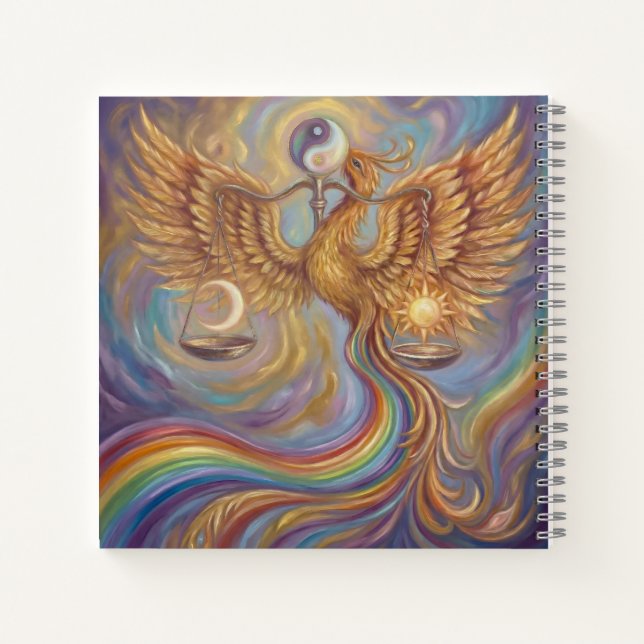 Phoenix Yin Yang Balance Notebook (Back)
