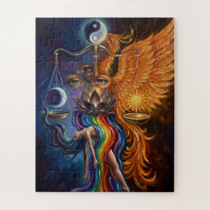 “Phoenix Yin Yang Canvas – Jigsaw Puzzle