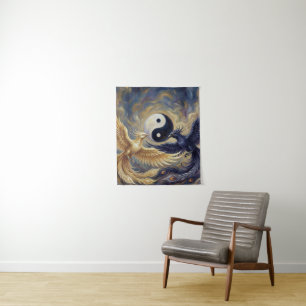 Phoenix Yin Yang Wall Tapestry