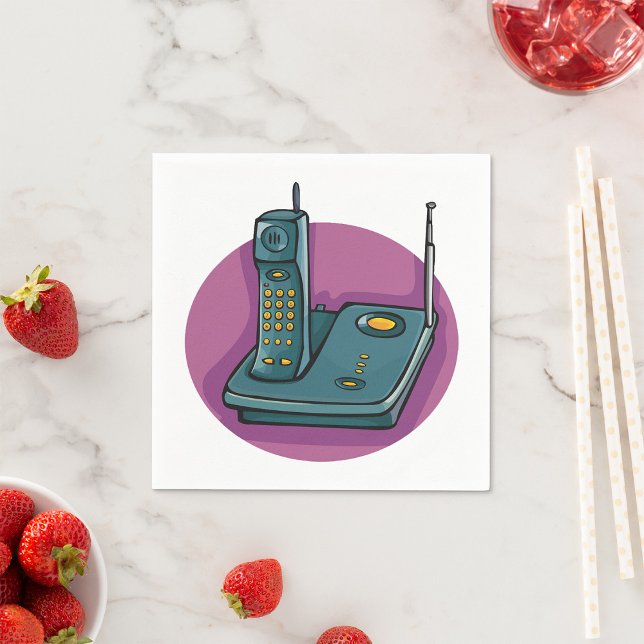 Phone And Answering Machine Paper Napkins (Creator Uploaded)