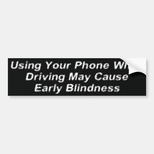 Phone Blindness Bumper Sticker (Front)