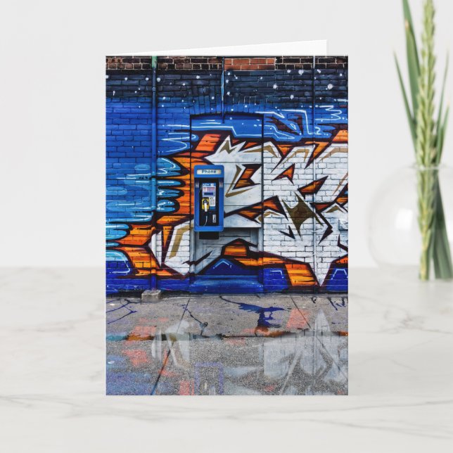 Phone Booth No 12 Colour Version Reflection Card (Front)