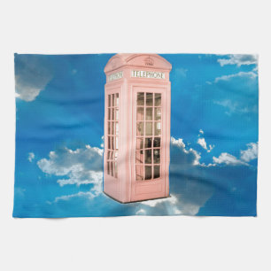 phone booth tea towel