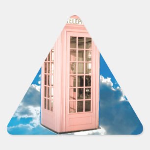 phone booth triangle sticker