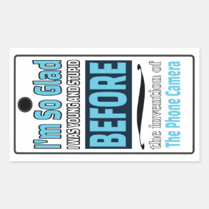 Phone Camera   Rectangular Sticker