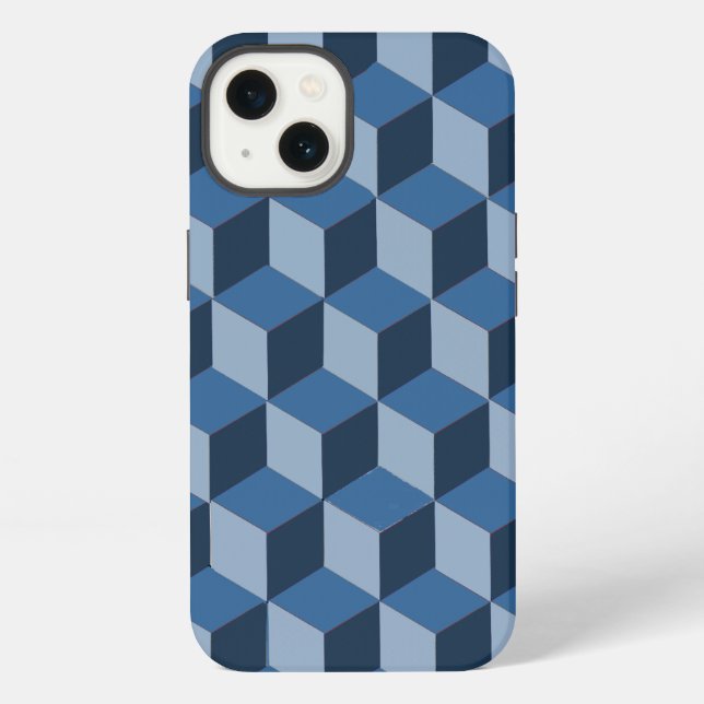 Phone Case - 3d building blocks illusion  (Back)