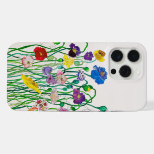 phone case apple pro max wild poppies