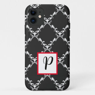Phone case, black and white iPhone 11 case