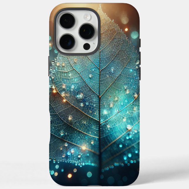 Phone Case Design with Surreal Transparent Leaf (Back)