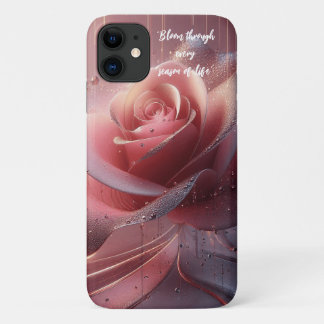 Phone case featuring pink flower