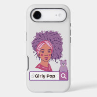 Phone case girly pop teddy bear grey