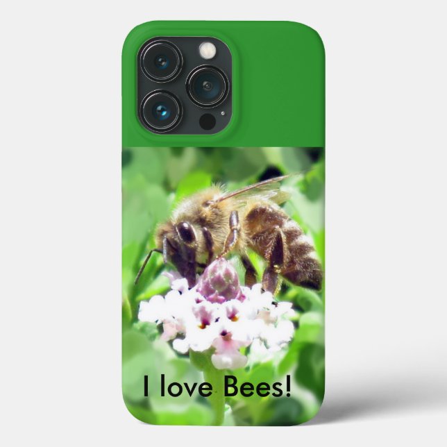 Phone Case - Honeybee on blossom (Back)