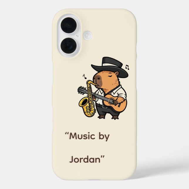  Phone Case – Musical Capybara Style (Back)