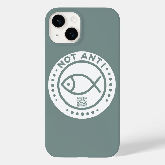 Phone case NotAntiFish battleship gray (Back)
