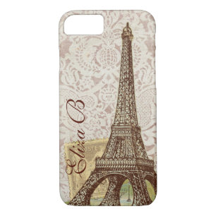 Phone Case Paris Eiffel Tower French Monogram