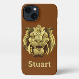 Phone Case - Sculpted Lion Head with Name