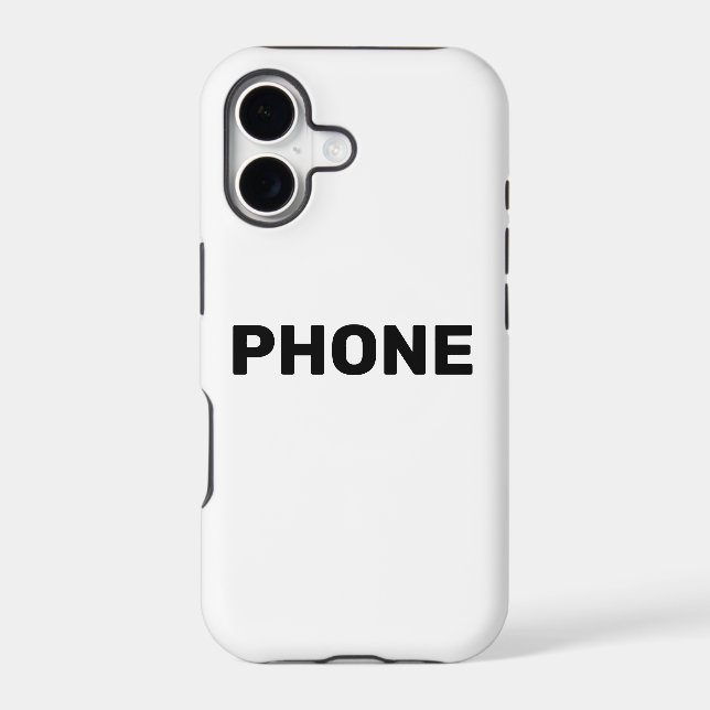Phone case that says phone (Back)