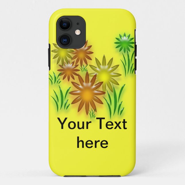 Phone Case - Three Dimensional Neon Daisies (Back)