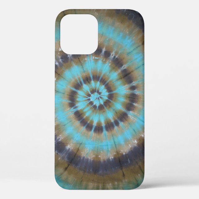Phone Case - Turquoise Tie Dye Swirl (Back)