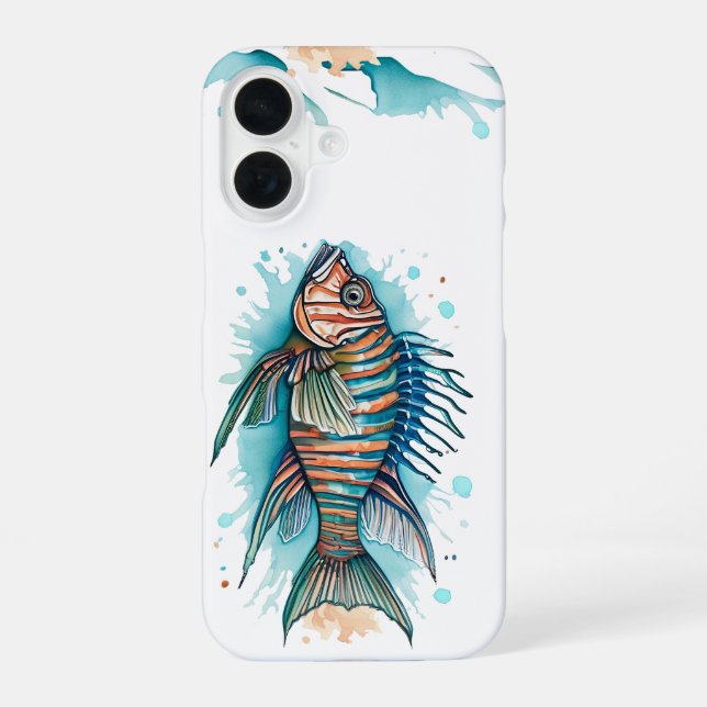 Phone case - Watercolor Series: Lionfish (Back)