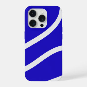Phone Case – White Lines on Blue