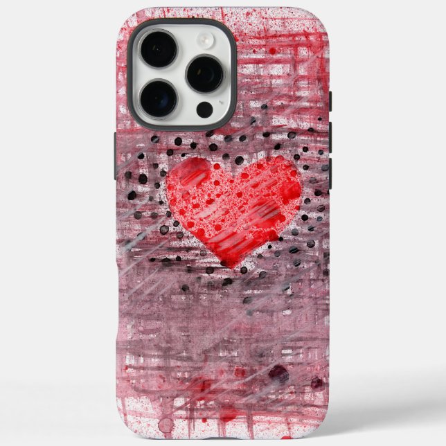 Phone case with a picture of a heart (Back)