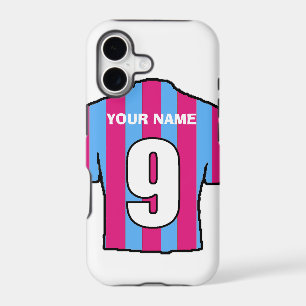 Phone Case with Club Colours! Claret & Blue Shirt