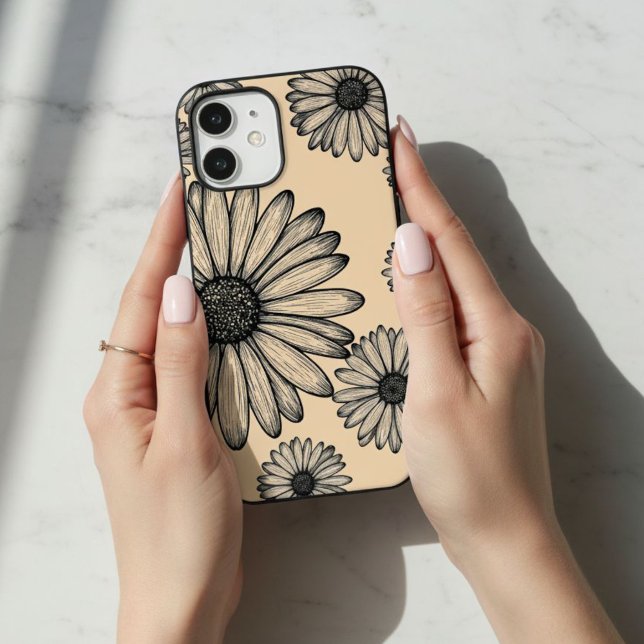 Phone case with daisy design, Floral phone case (Creator Uploaded)