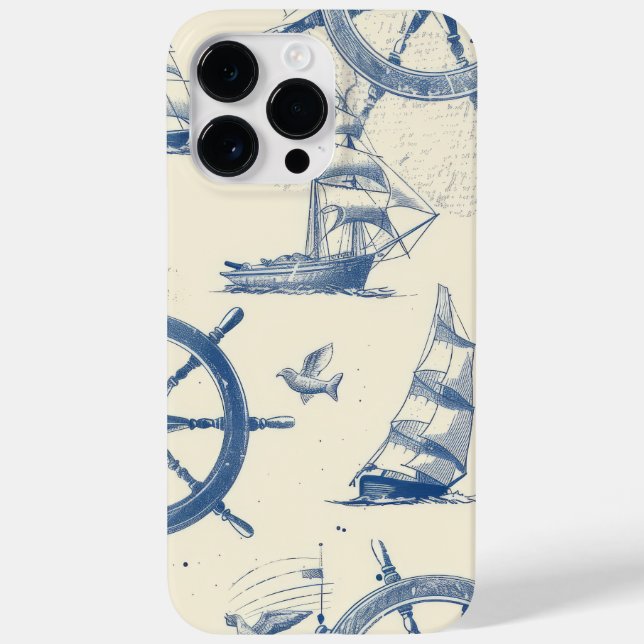 Phone Case with Marine Elements (Back)