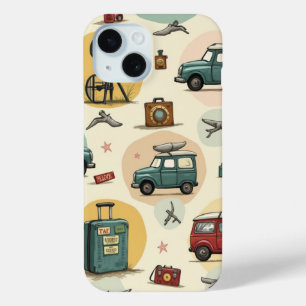 Phone Case With Travel Pattern