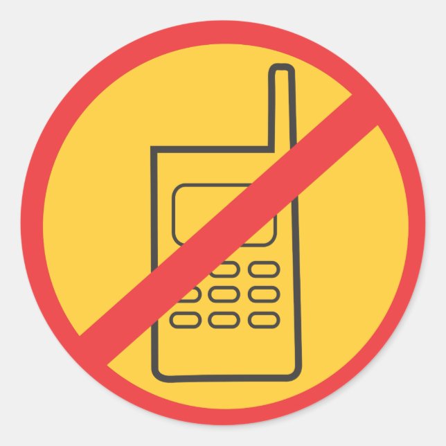 Phone Classic Round Sticker (Front)