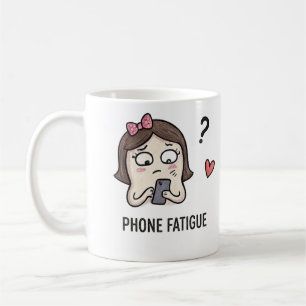 Phone Fatigue Funny HR Digital Work Employee Gift Coffee Mug