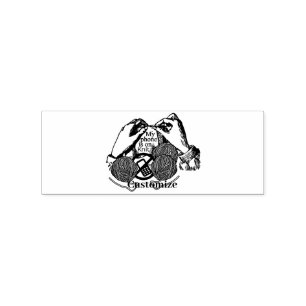 Phone is on Knit Thunder_Cove Rubber Stamp