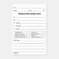 Phone Message Post It's