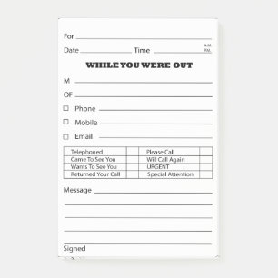 Phone Message Post It's Post-it Notes