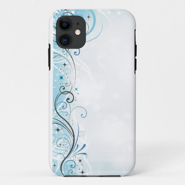 phone protector case=blue swirls & stars Case-Mate iPhone case (Back)