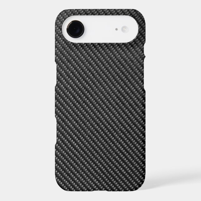 Phone/Tablet Case - Carbon Fibre - Metallic Black (Back)