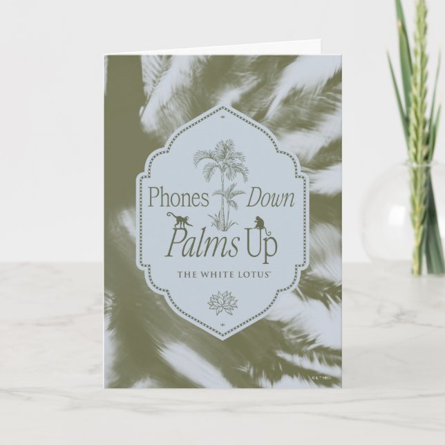 Phones Down, Palms Up - The White Lotus Card (Front)