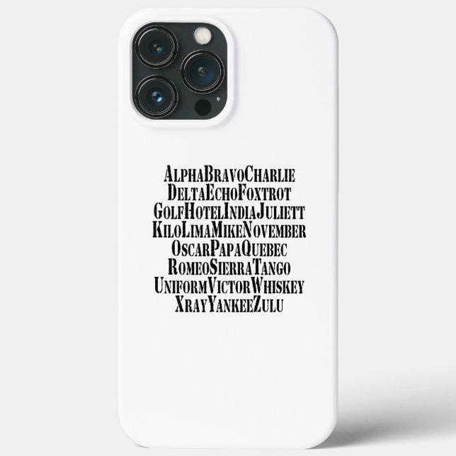 PHONETIC ALPHABET / CODE WORDS Case-Mate iPhone CASE (Back)