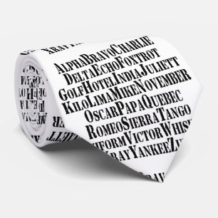 PHONETIC ALPHABET / CODE WORDS TIE