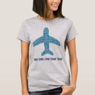 Phonetic Alphabet "Pilot" Aeroplane T-Shirt