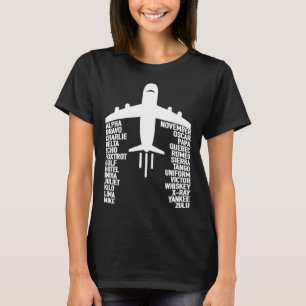 Phonetic Alphabet Pilot Airplane  1 T-Shirt