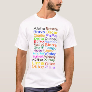 Phonetic Alphabet T-shirt