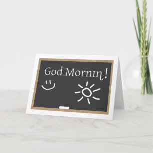 Phonetic Good Morning Card