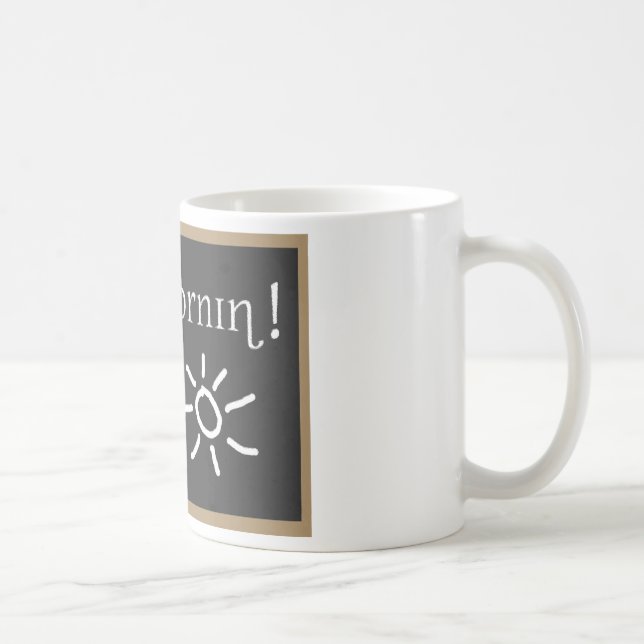 Phonetic Good Morning Coffee Mug (Right)