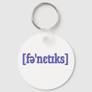 Phonetics in IPA. Blue Key Ring