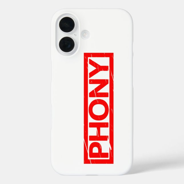 Phoney Stamp Case-Mate iPhone Case (Back)
