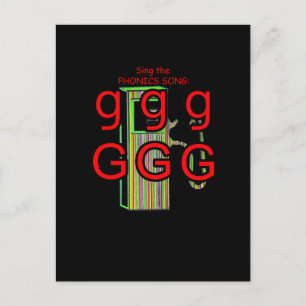 Phonics postcard and flashcard